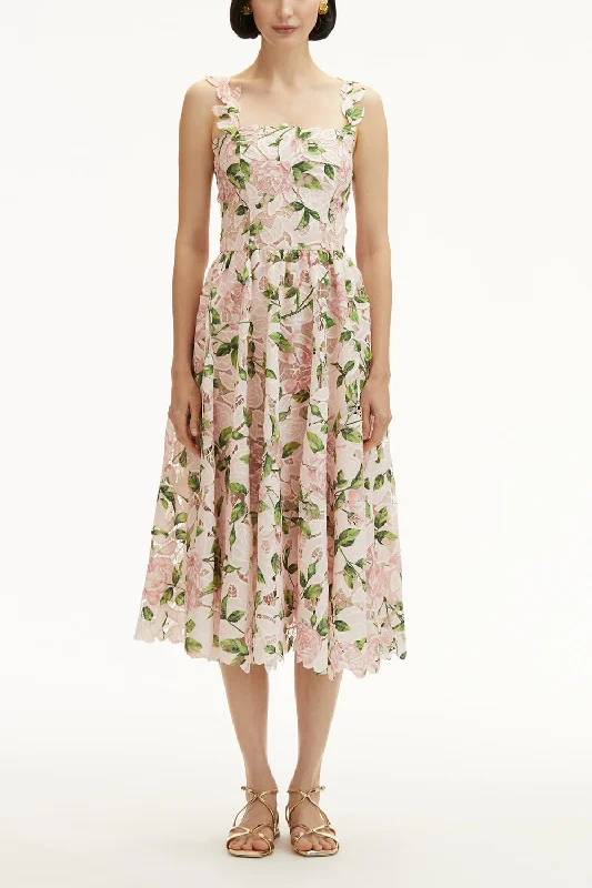 Sleeveless Garden Rose Dress Tunics Sophisticated sleek