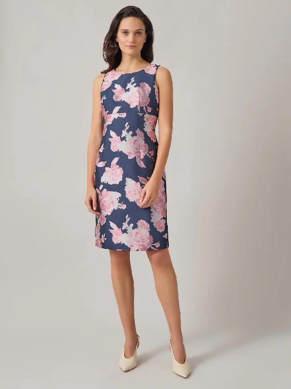 Claudette Dress, Jacquard Tunics Office stylish