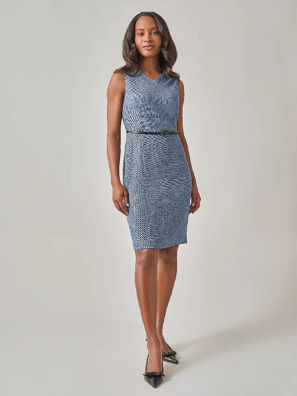 Tweed Belted Dress Tunics Occasion special