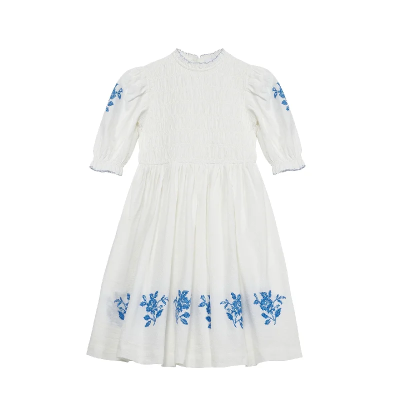 Cera Una Volta White Emmanuelle Dress Tunics Floral girly