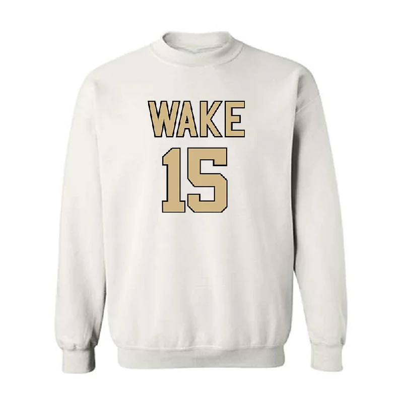Wake Forest - NCAA Women's Basketball : Kennedy Moore - Sports Shersey Crewneck Sweatshirt Hoodie with Cuffed Sleeves Snug Secure