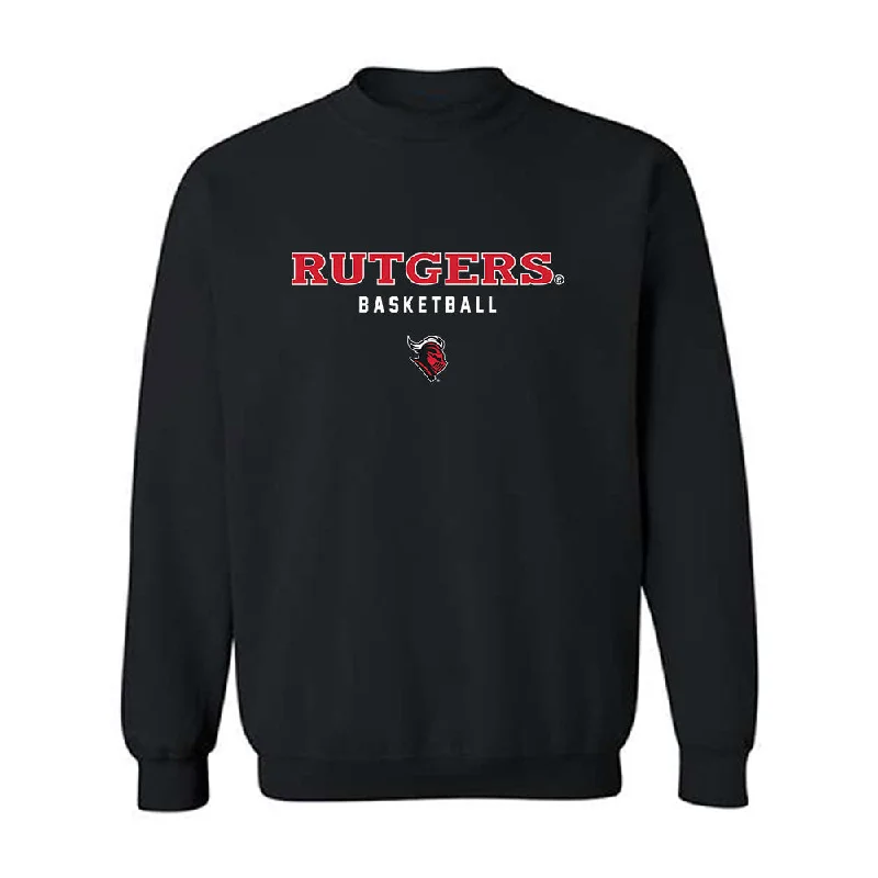 Rutgers - NCAA Women's Basketball : Jojo Lacey - Phase 1 Shersey Crewneck Sweatshirt Hoodie with Back Slit Movement Comfort