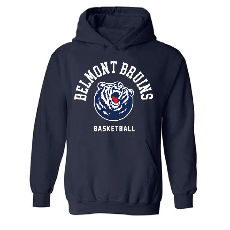 Belmont - NCAA Women's Basketball : Jacee Busick - Classic Shersey Hooded Sweatshirt Hoodie with Monochrome Minimalist Simple Belmont - NCAA Women's Basketball : Jacee Busick - Classic Shersey Hooded Sweatshirt Hoodie with Monochrome Minimalist Simple