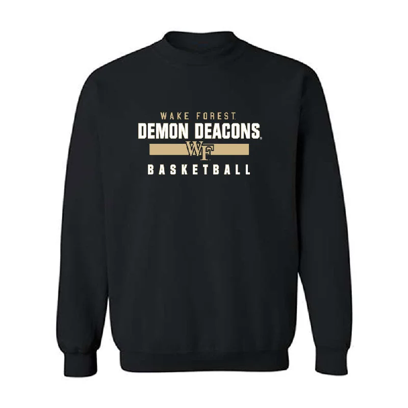 Wake Forest - NCAA Women's Basketball : Kennedy Moore - Classic Shersey Crewneck Sweatshirt Hoodie with Button Placket Classic Preppy