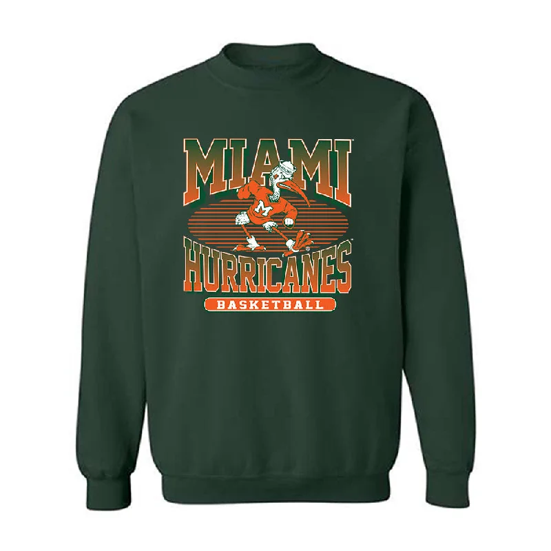 Miami - NCAA Women's Basketball : Sophia Zulich - Classic Shersey Crewneck Sweatshirt Hoodie with Earth Tones Natural Calm