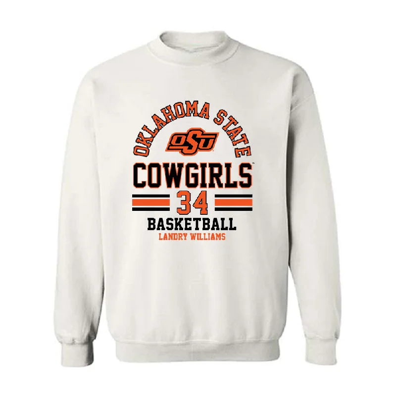 Oklahoma State - NCAA Women's Basketball : Landry Williams - Classic Fashion Shersey Crewneck Sweatshirt Hoodie with Oversized Fit Loose Comfortable Oklahoma State - NCAA Women's Basketball : Landry Williams - Classic Fashion Shersey Crewneck Sweatshirt Hoodie with Oversized Fit Loose Comfortable