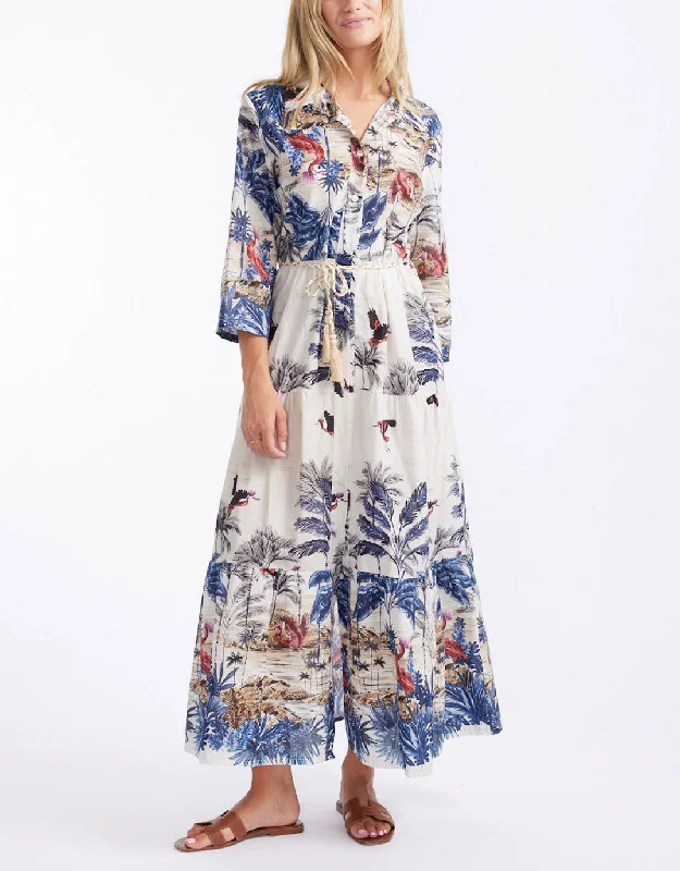 Ladies Who Lunch Dress - Red Bird Tunics Velvet soft