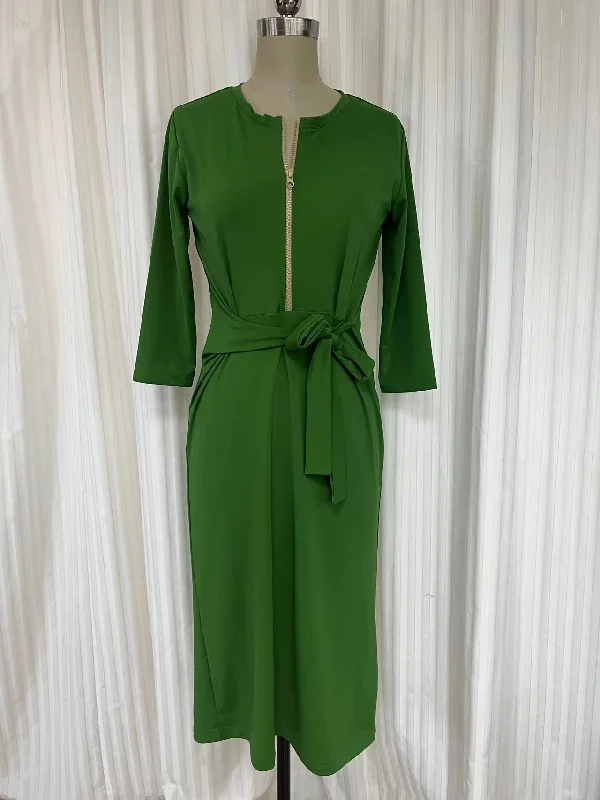 Swimsuit dress DR2308S - Green #72 Trendy Swimwear Set
