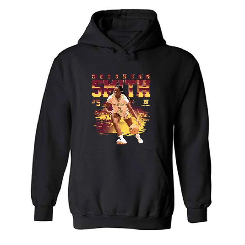 NSU - NCAA Women's Basketball : Decontee Smith - Player Collage Hooded Sweatshirt Hoodie with Rhinestones Sparkly Elegant