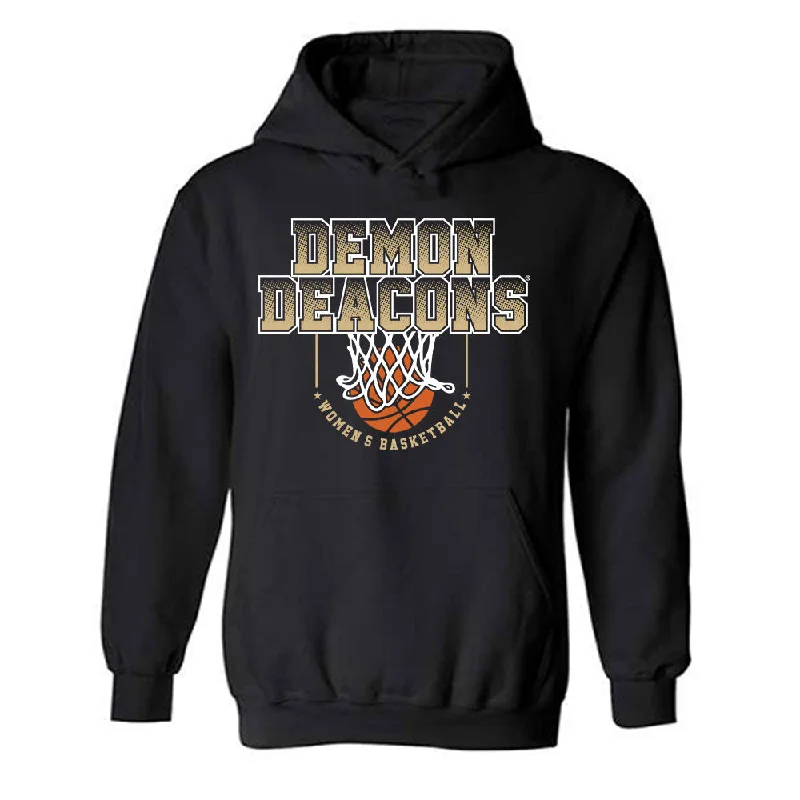 Wake Forest - NCAA Women's Basketball : Kennedy Moore - Generic Sports Shersey Hooded Sweatshirt Hoodie with Toggle Buttons Decorative Unique