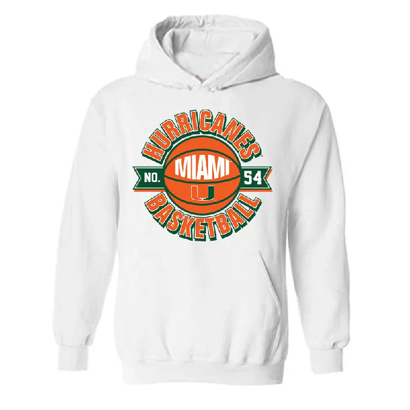 Miami - NCAA Women's Basketball : Sophia Zulich - Sports Shersey Hooded Sweatshirt Hoodie with Pastel Soft Subtle