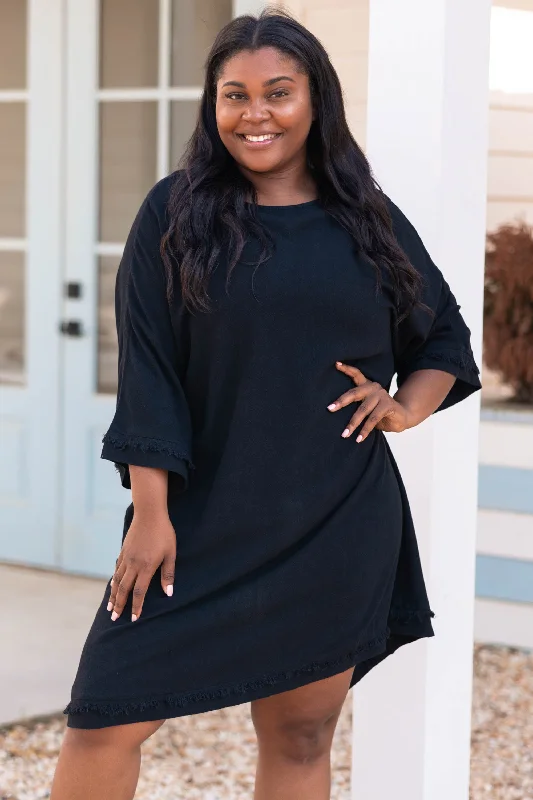 Everyday Magic Dress, Black Tunics Solid Classic
