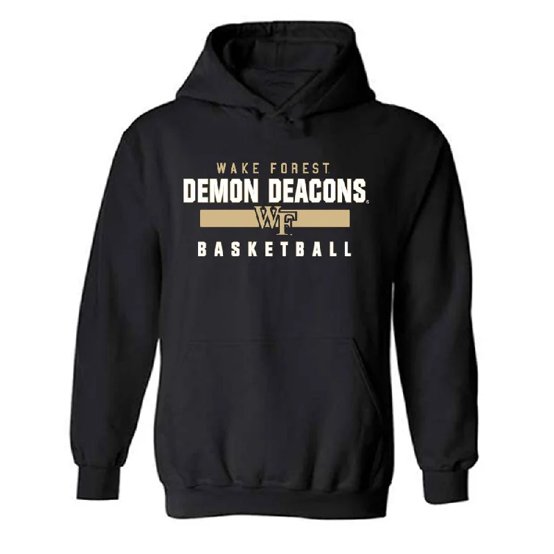 Wake Forest - NCAA Women's Basketball : Kennedy Moore - Classic Shersey Hooded Sweatshirt Hoodie with Drop Shoulder Relaxed Streetwear