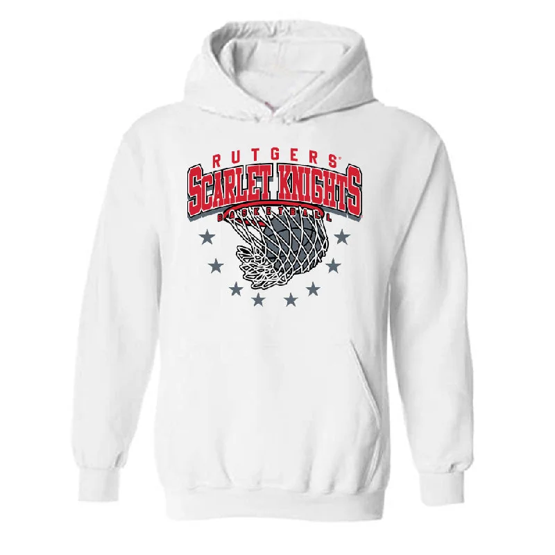 Rutgers - NCAA Women's Basketball : Jojo Lacey - Sport Shersey Hooded Sweatshirt Hoodie with Hem Elastic Stretchable Comfortable