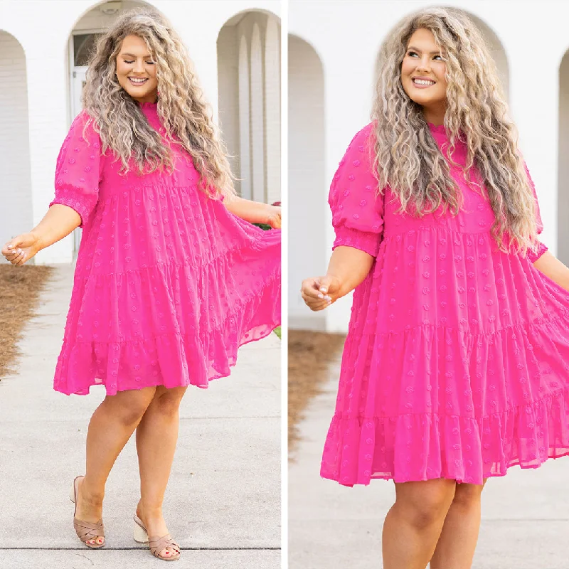 Be My Guide Dress, Hot Pink Tunics Versatile functional