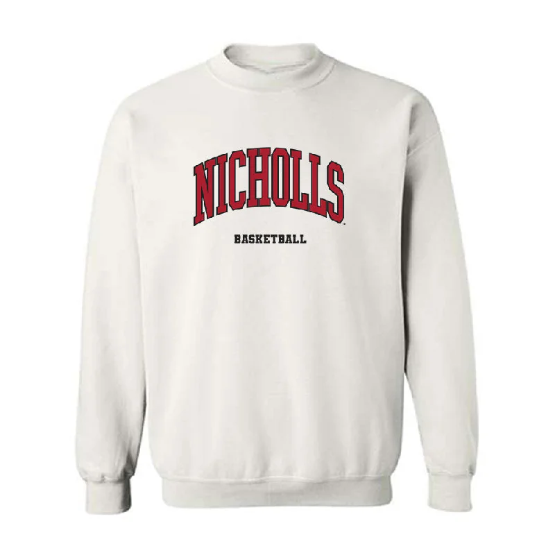 Nicholls State - NCAA Women's Basketball : Asia Broughton - Classic Fashion Shersey Crewneck Sweatshirt Hoodie with Hem Elastic Stretchable Comfortable
