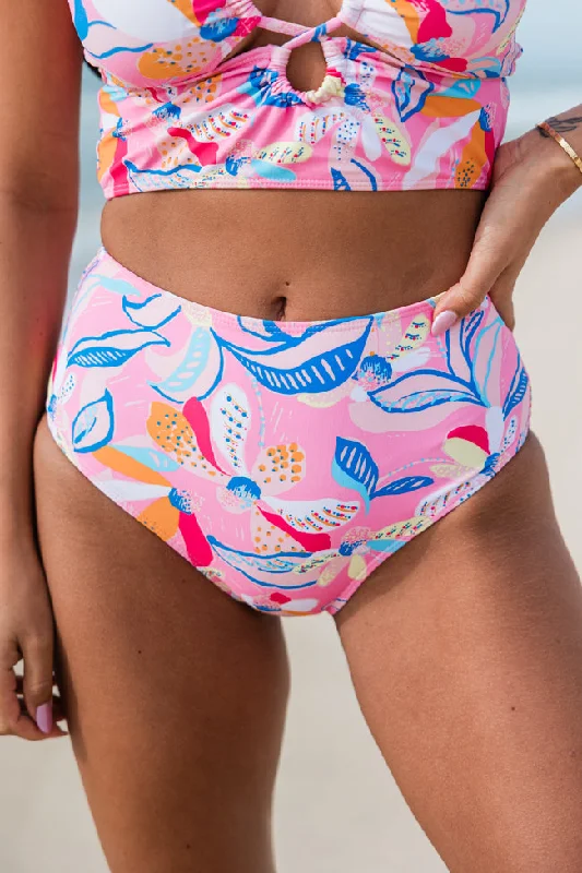 Solo Statement High Waisted Printed Swimsuit Bottom FINAL SALE Plus-Size Bikini Set