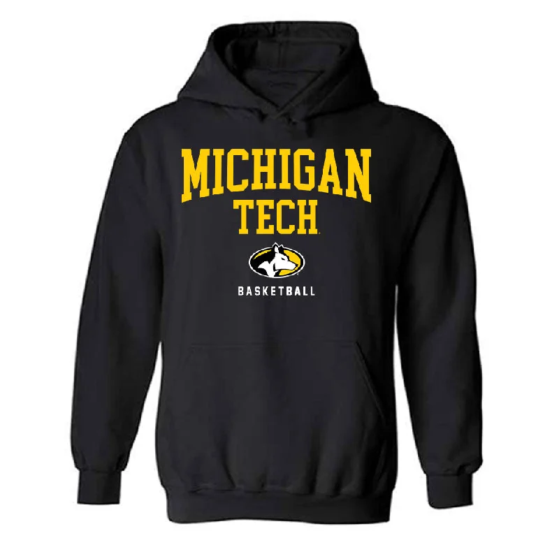 Michigan Tech - NCAA Women's Basketball : Kloe Zentkowski - Classic Shersey Hooded Sweatshirt Hoodie Crop Top Short Trendy