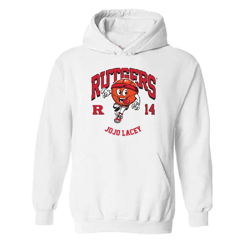 Rutgers - NCAA Women's Basketball : Jojo Lacey - Fashion Shersey Hooded Sweatshirt Hoodie with Drawcord Adjustable Secure