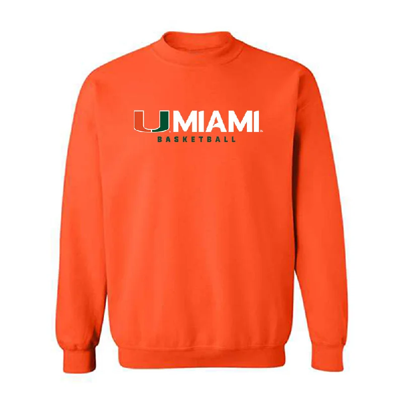 Miami - NCAA Women's Basketball : Sophia Zulich - Classic Shersey Crewneck Sweatshirt Hoodie with Distressed Vintage Worn