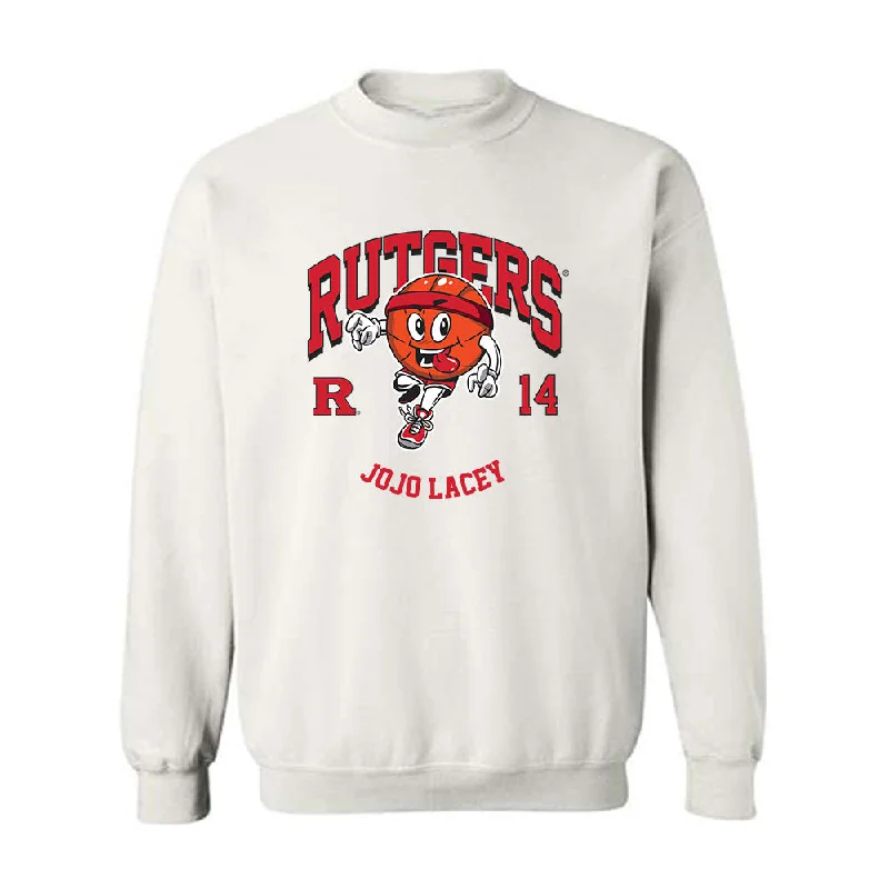 Rutgers - NCAA Women's Basketball : Jojo Lacey - Fashion Shersey Crewneck Sweatshirt Hoodie with Zipper Placket Modern Functional