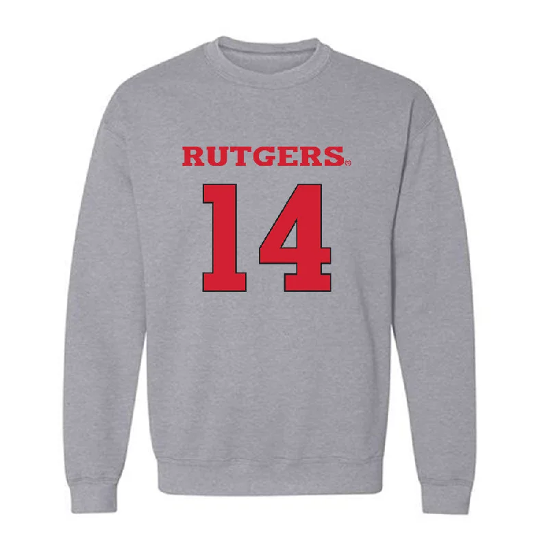 Rutgers - NCAA Women's Basketball : Jojo Lacey - Sports Shersey Crewneck Sweatshirt Hoodie with Magnetic Closure Innovative Modern