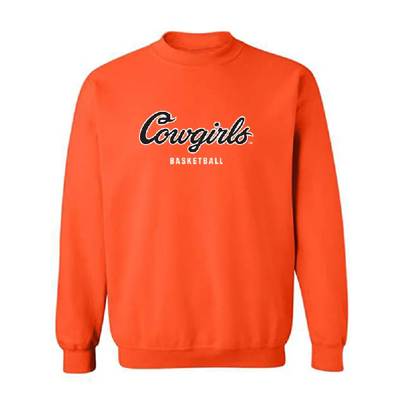 Oklahoma State - NCAA Women's Basketball : Rylee Langerman - Classic Shersey Crewneck Sweatshirt Hoodie with Stripes Bold Sporty Oklahoma State - NCAA Women's Basketball : Rylee Langerman - Classic Shersey Crewneck Sweatshirt Hoodie with Stripes Bold Sporty