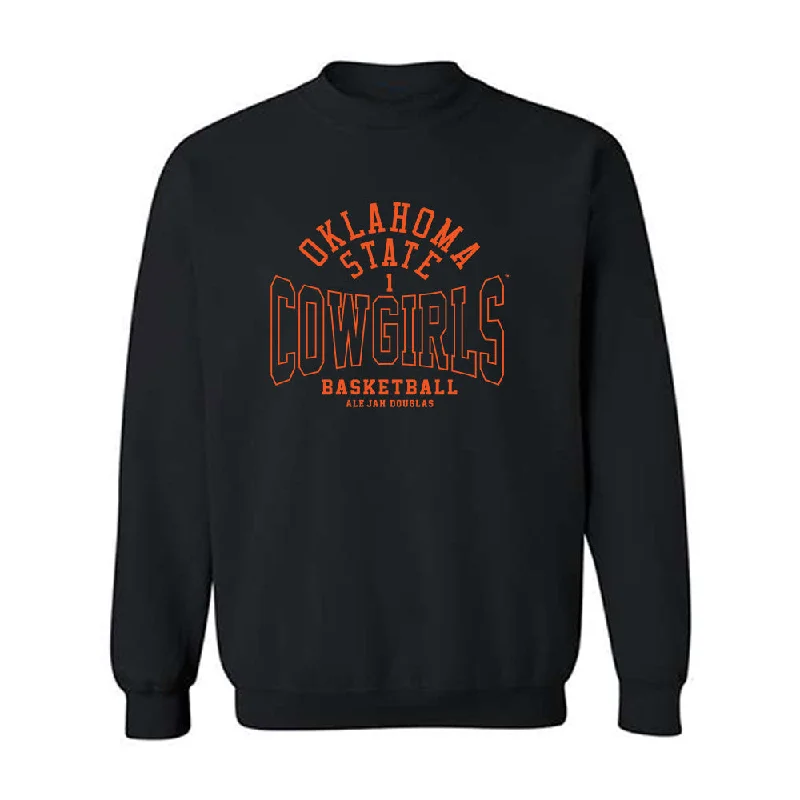 Oklahoma State - NCAA Women's Basketball : Ale'jah Douglas - Classic Fashion Shersey Crewneck Sweatshirt Hoodie with Hem Embroidery Detailed Premium