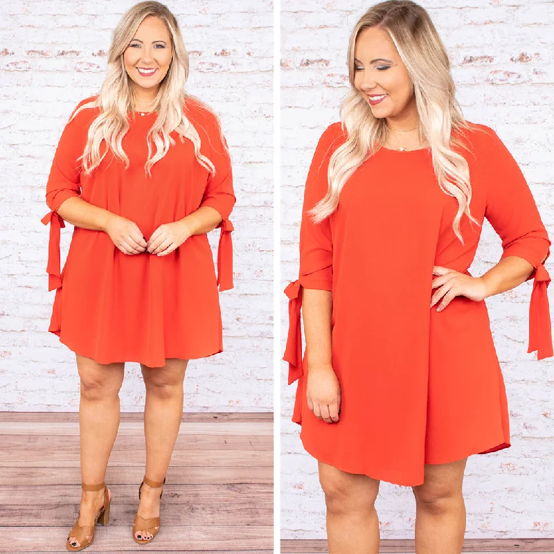 Take On The Night Dress, Rust Tunics Sale discount
