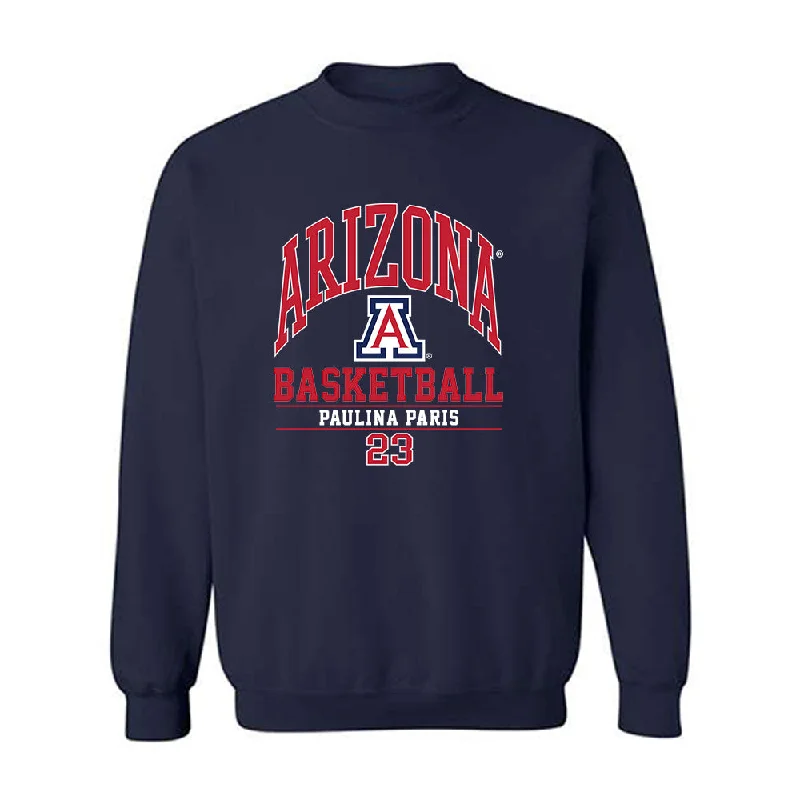 Arizona - NCAA Women's Basketball : Paulina Paris - Classic Fashion Shersey Crewneck Sweatshirt Hoodie with Patch Decorative Personalized Arizona - NCAA Women's Basketball : Paulina Paris - Classic Fashion Shersey Crewneck Sweatshirt Hoodie with Patch Decorative Personalized