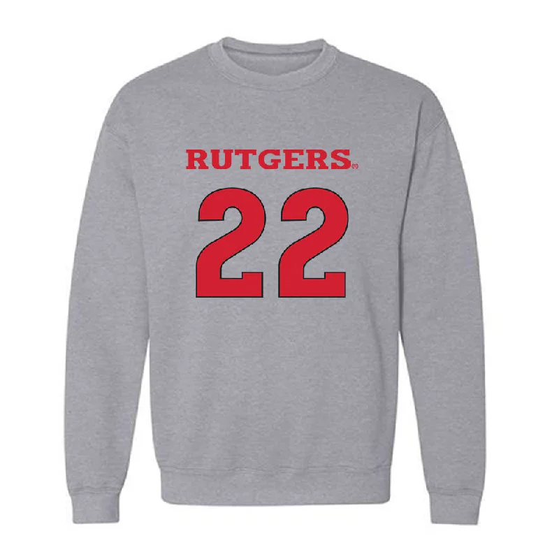 Rutgers - NCAA Women's Basketball : Zachara Perkins - Sports Shersey Crewneck Sweatshirt Hoodie with Logo Branding Identity