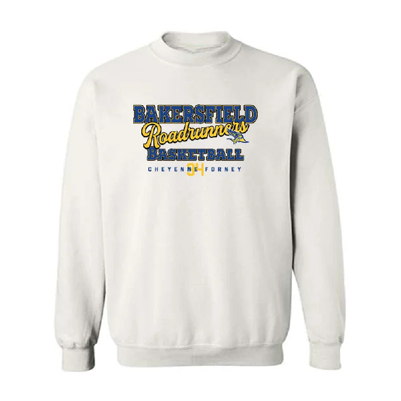 CSU Bakersfield - NCAA Women's Basketball : Cheyenne Forney - Classic Fashion Shersey Crewneck Sweatshirt Hoodie with Hem Raw Edge Edgy Unfinished