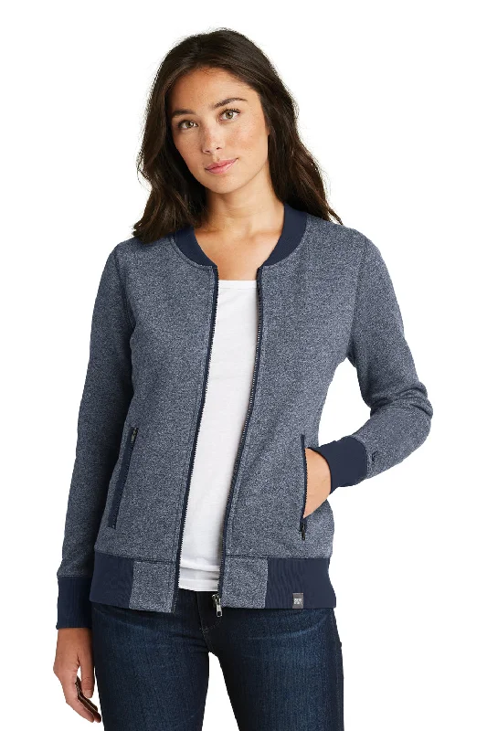 New Era Womens Sueded French Terry Full Zip Jacket - Navy Blue Twist/Navy Blue Fleece Jacket Down Jacket Parka New Era Womens Sueded French Terry Full Zip Jacket - Navy Blue Twist/Navy Blue Fleece Jacket Down Jacket Parka