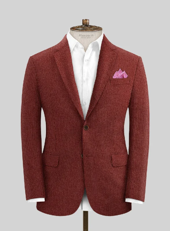 Solbiati Auburn Linen Jacket Collared Jacket Crew Neck Jacket Turtle Neck Jacket