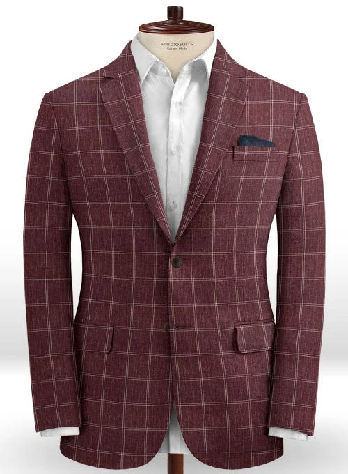 Solbiati Linen Wool Silk Ginno Jacket Welt Pockets Slit Pockets Flap Pockets