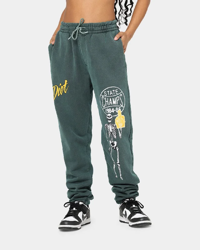 Diet Starts Monday State Champs Sweat Pants Green Trendy Palazzo Pants