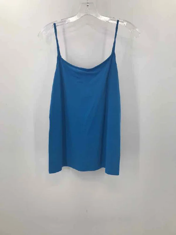 Pre-Owned Ann Taylor Blue Size Large Tank Top cropped tank top