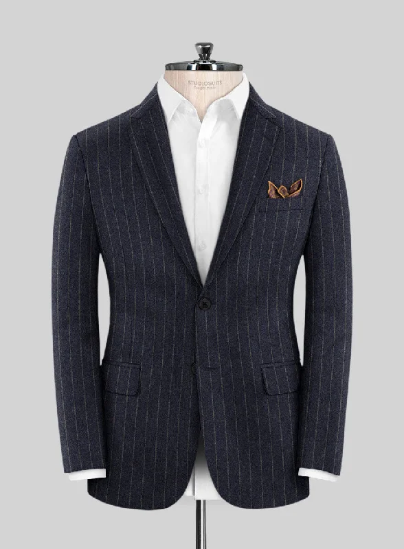 Caccioppoli Paollo Dark Blue Wool Jacket Nylon Fabric Polyester Fabric Spandex Fabric Caccioppoli Paollo Dark Blue Wool Jacket Nylon Fabric Polyester Fabric Spandex Fabric