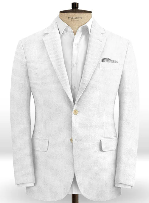 Caccioppoli Seersucker White Jacket Rayon Fabric Velvet Fabric Corduroy Fabric