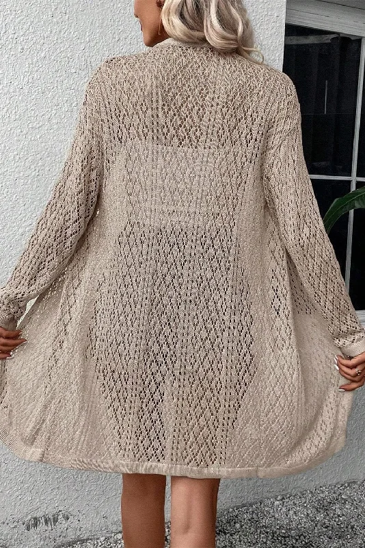 Casual Loose Cardigan Sweater Open Front Closed Front Wrap Front