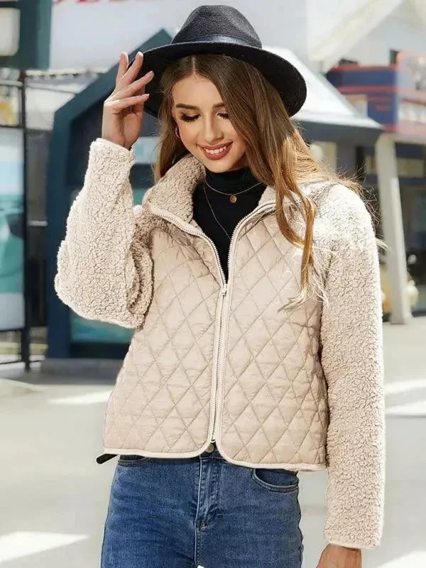 Stylish Slim Fit  Women Jacket Front Pockets Side Pockets Patch Pockets