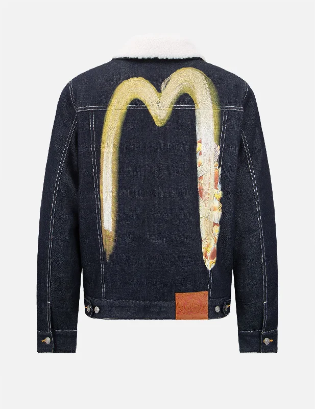 Two-Layer Brushstroke Daicock Sherpa-Lined Denim Jacket Chenille Jacket Brocade Jacket Lace Jacket Two-Layer Brushstroke Daicock Sherpa-Lined Denim Jacket Chenille Jacket Brocade Jacket Lace Jacket