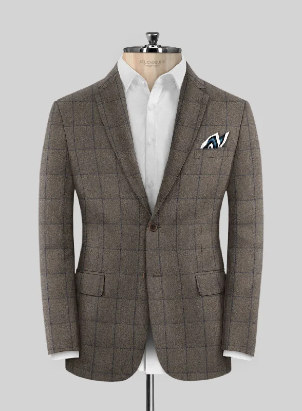 Caccioppoli Orenzo Brown Wool Jacket Wool Jacket Cashmere Jacket Tweed Jacket