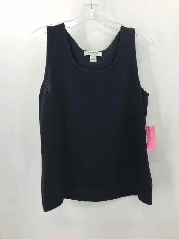 Pre-Owned St John Black Size Medium Knit Tank Top stylish tank top