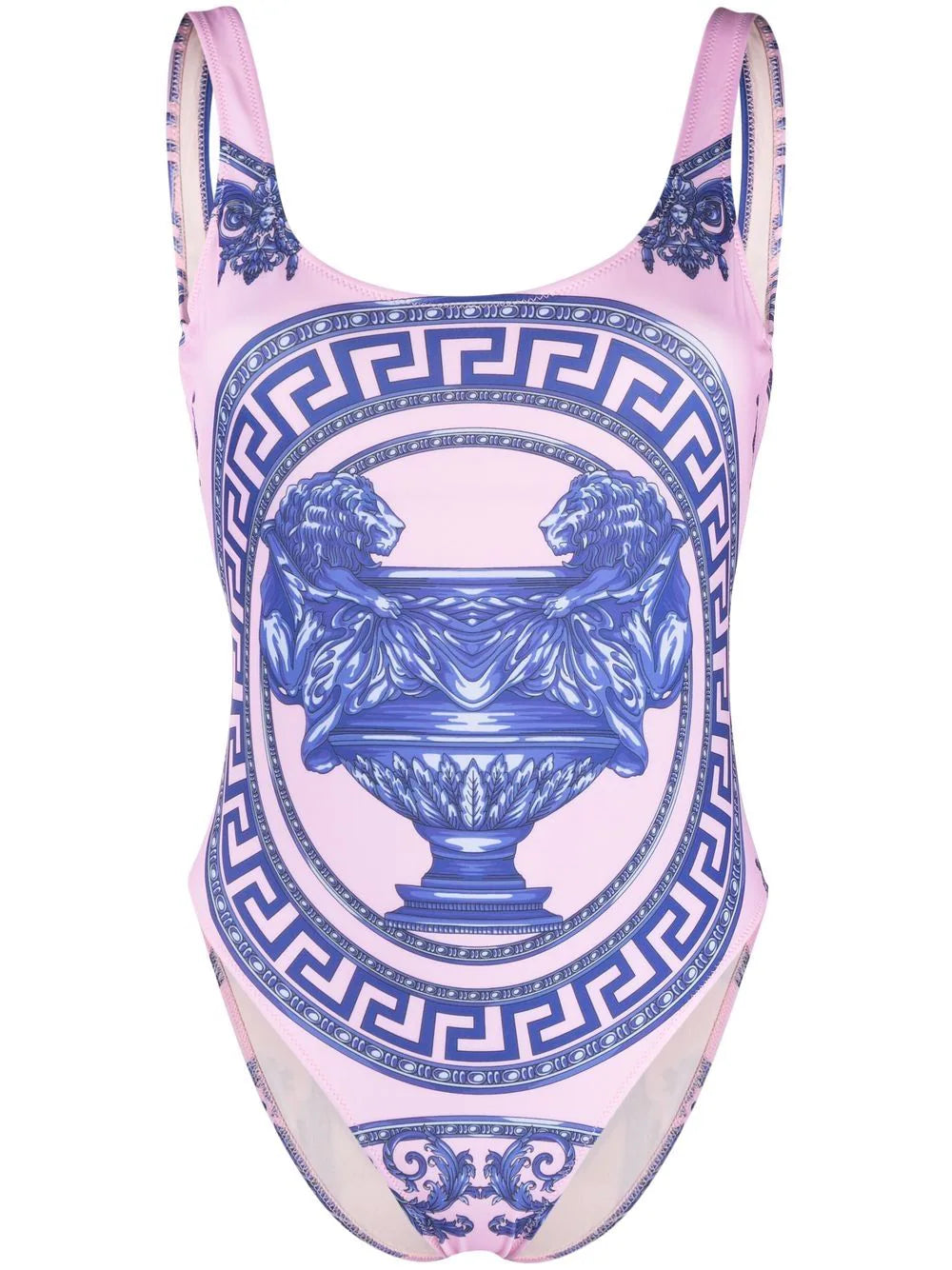 Versace Cup of the Gods Swimsuit Tropical Print One-Piece