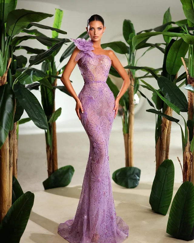 A9452 Fashion Women Clothing Purple Women Maxi Prom Dress Beaded One Shoulder Ladies Cocktail Party Dress Tunics Modern contemporary A9452 Fashion Women Clothing Purple Women Maxi Prom Dress Beaded One Shoulder Ladies Cocktail Party Dress Tunics Modern contemporary