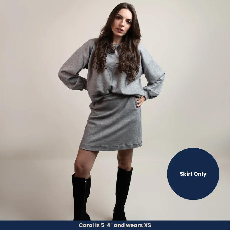 Markelly - Soft Fleece Short Skirt denim skirt durable