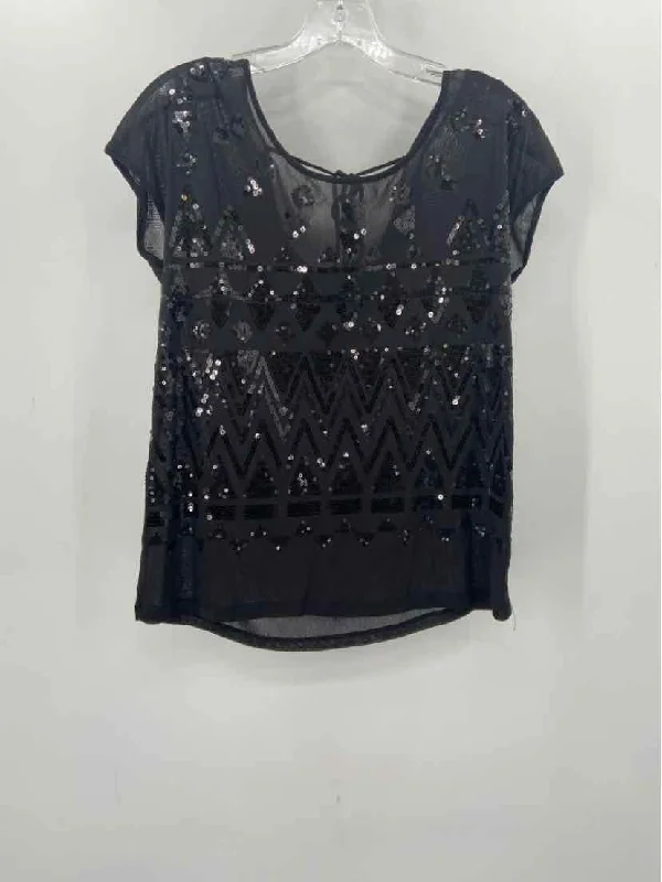 Pre-Owned I.N.C Black Size Small Sequin Tank Top stylish tank top