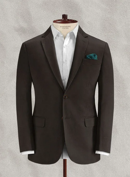 Loro Piana Dark Brown Cotton Jacket Elasticated Jacket Padded Jacket Insulated Jacket Loro Piana Dark Brown Cotton Jacket Elasticated Jacket Padded Jacket Insulated Jacket