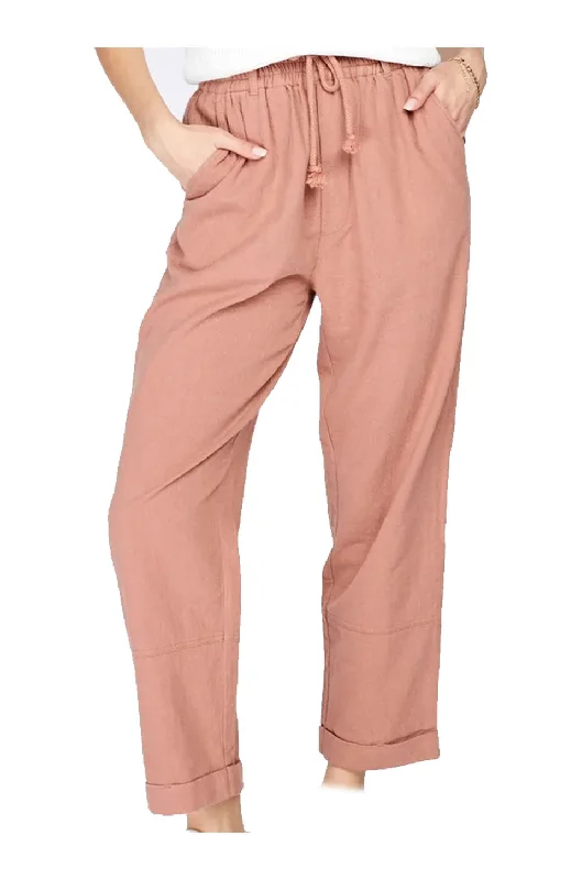 Gentle Fawn Avery Pants In Clay Comfortable Fleece Pants